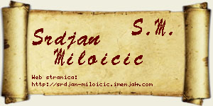 Srđan Miloičić vizit kartica